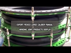 enkelbolvormig, flexibel rubberen verbinding