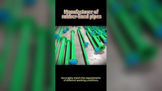 Duurzame met rubber beklede buizen voor de industrie