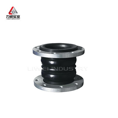 Rubber Double Bellow Flexible Joint Flange Connection voor corrosiebestendigheid