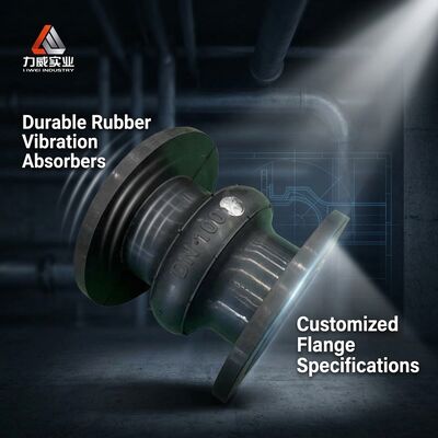 NR, NBR, EPDM, CR Rubber Joint Single Sphere met Carbon Steel Flange