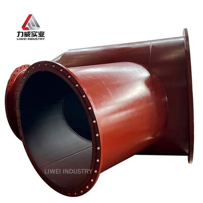 Corrosiebestendige rubber beklede pijp natuurlijke neopreen EPDM nitril voering anti-aging voor chemische mijnbouw pijpleiding