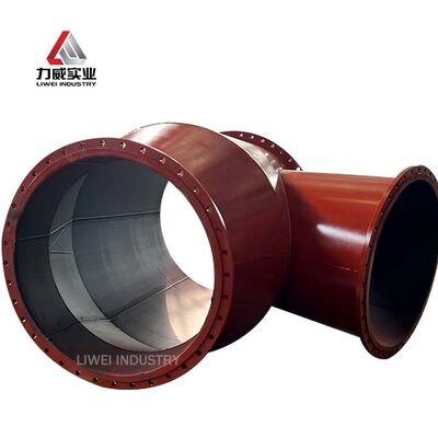 Custom Rubber Lined Steel Pipe Fittings Elbow Reducer Tee OEM ODM Verstelbare wanddikte voor mijnbouw olie-gaspijpleiding