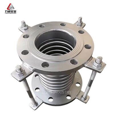 DN200 PN16 Flens Metaal Rimpelcompensator Ansi B16.5 Limietstang Ontwerp Hydrostatisch Getest Voor Stalen Leiding